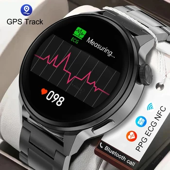 2022 NFC Смарт часовници За мъже Спортни GPS-трековые Часовници За жени Безжична Зареждане на Потребителския Набор от Повикване сърдечна Честота, ЕКГ Смарт часовници за Samsung