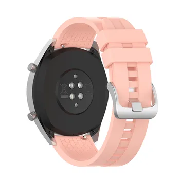 22 мм силикон каишка за часовник каишка за Huawei Watch GT GT2 42 мм и 46 мм активен Елегантен спортен взаимозаменяеми каишка Интелигентни аксесоари