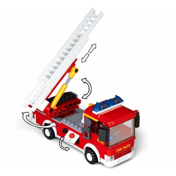 269 бр. M38-B0625 Слубан Град на Пожарната Герой на Пожарната Кола Строителни Блокове Тухли Класически Модел Играчки За Деца Подаръци