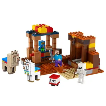 279 бр. Модел на Търговски Пост Строителни Блокове С Фигурки на MyWorld Набор от Тухли Подаръци Забавни Играчки За Деца