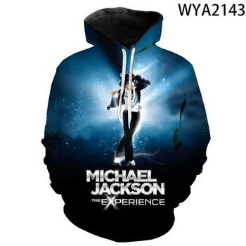 3D Печатни Майкъл Джексън Блузи за мъже, за жени, Детски блузи, Градинска пуловер с дълъг ръкав за момчета и момичета, Детски Ежедневни яке
