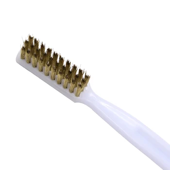 3D принтер за Пречистване на Инструмент Медна Тел четка за Зъби с Медна Дръжка на Четка За Блок струйници Hotend Почистване на Детайли За почистване на Гореща Легла