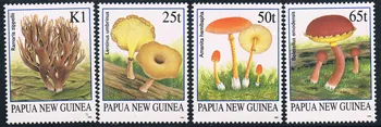 4 бр./компл. Пощенска марка на Нова Папуа-Нова Гвинея 1995 г. Гъби Гъби Марка MNH