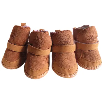 4 бр./компл. Топли зимни обувки за домашни кучета и котки, за кучета Нескользящие зимни обувки за кучета Чихуахуа Shih Дзъ Обувки Zapatos Perro 2021 Продукти