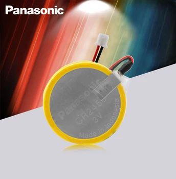 4 бр. нова оригинална батерия Panasonic CR2450 с припой между пръстите конектор за свързване на проводници CR 2450 3 В AFPX-БАТЕРИЯ серия FP-X 