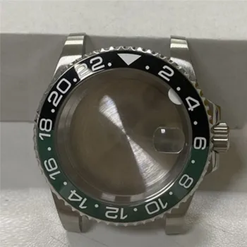40 ММ Стомана корпус часовник със сапфир огледало за Miyota 8215 8205 8200 за Mingzhu 2813 3804 за ЕТА 2836/2834 Часови механизми