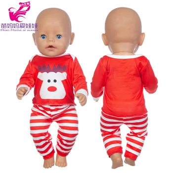 40 см дрехи за кукли на Дядо Коледа пижамный комплект 40 см Ненуко Ропа и су Германита облекло 18-инчовата кукла за момичета облекло