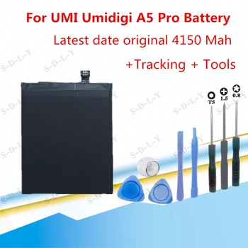 4150 ма голям Капацитет За UMI Umidigi A5 Pro Батерия Подмяна на Мобилен Телефон Висококачествени Акумулаторни Батерии+ Инструменти