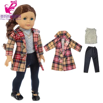 43 См Детска Кукла Момче Облекло Конци Вязаный Пуловер, Определени за 18-инчови кукли за момичета Дрехи Подарък на Детето си За рождения Ден