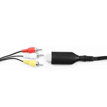 4k МЪЖКИ HDMI към МЪЖ 3 RGB RCA Видео-Аудио Адаптер AV Конвертор компоненти HDMI2AV Поддръжка на NTSC PAL Изход HDMITo AV С PCBA