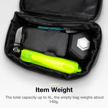 4L Велосипедна чанта за управление Велосипедна чанта за съхранение на Волана Водоустойчив Голям капацитет Велосипедна чанта на предната част на шасито Чанта за носене на Части