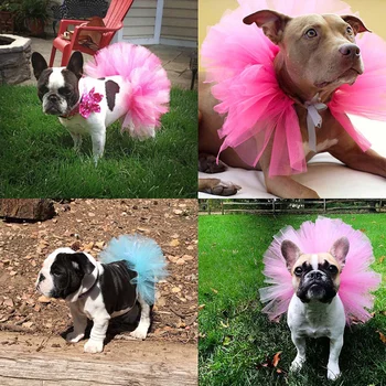 5 Цвята Нова пола-пакет за кучета принцеса Рокля за домашни любимци от мек тюл Cosplay Рокля булдог Лятна рокля за малки кученца за малки домашни любимци