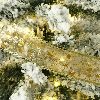 50 СВЕТОДИОДИ 5 М Двуслойни Венец Венец, Коледна лента Панделки с led украса на Коледната елха на Нова година Навидад Начало декор