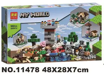 582 бр. Съвместим 21161 myworld кутия за изработване 3.0 строителни блокове 5 играчки