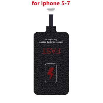 5v/2A 10 W Qi Бързо Безжично Зарядно Устройство Приемник за iPhone 7,6,5, Samsung, Huawei, Xiaomi Type-c Micro Usb Чи C Базов Конектор