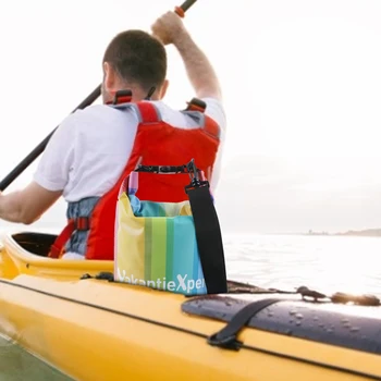 5Л PVC Суха Чанта IPX6 Водоустойчива Раница отличаващ се с рамо една Кофа За Туризъм на открито, Плуване, Каране на лодка, Риболов, Рафтинг