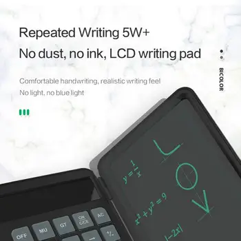 6,5-инчов Калкулатор Преносим Таблет за Писане на Смарт LCD графика За въвеждане на ръкописен текст Дъска за рисуване Таблет USB Акумулаторна Совалка
