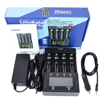 6 бр. LiitoKala NCR18650B 3400 mah Акумулаторни батерии с 1 бр. Зарядно устройство Lii-600 за 3,7 В литиево-йонна 21700 26650 1,2 В Нимх