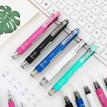 6 В 1 Многоцветни Химикалки 5 Цвята Химикалка Писалка 1 Автоматичен Молив с Гумичка за Училище Канцеларски Материали Офис консумативи