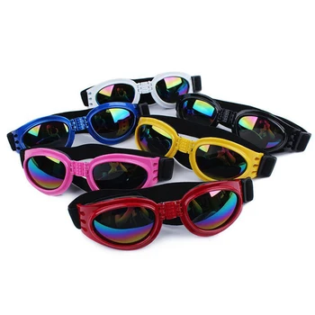6 Цветни Точки за домашни кучета Сгъваеми ски очила очила за домашни любимци Водоустойчиви Защитни очила за кучета от УЛТРАВИОЛЕТОВИТЕ Слънчеви очила за плуване, Стоки за домашни любимци