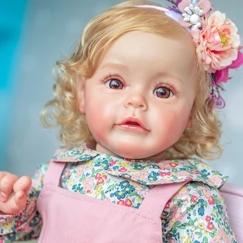 60 СМ, Ръчно Рисувани Възстановената Кукла за деца на Принцеса Сю-Сю 3D цвета на Кожата са подбрани Художествена Кукла Подаръци за момичета