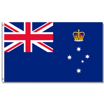 60x90 см/90x150 См/120x180 см Държавният Флаг на Австралия Виктория, Австралия който да се вее Знамето Украса на Вътрешната Или Външната Врата Полиестер