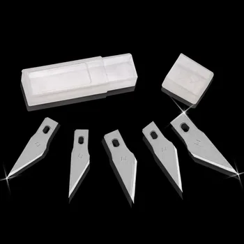 6ШТ Метален Нож Скалпел Набор от Инструменти Нескользящие Нож Гравиране Нож Мобилен Телефон Фолио, Хартия Изрежете Занаятчийски Инструменти За Дърворезба