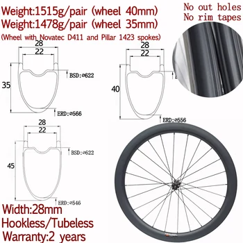 700C Широчина 28 мм дискови колела, изработени от въглеродни наем път 35 40 45 гравийное колелото от въглеродни наем на велосипед за велокросса дискова дължината на двойката 12x100 12x142