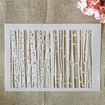 A4 29 см Горско дърво САМ Многостенни Листове Стенни живопис Албум за албуми за Оцветяване Албум за релеф Декоративен модел