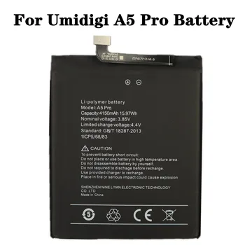 A5 Pro 4150 ма Батерия с Голям Капацитет За UMI Umidigi A5 Pro A5Pro Подмяна на Телефон Батерии Bateria