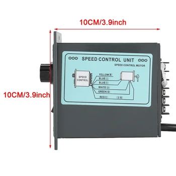AC 220 v 50 Hz 15-400 W 5-контролери с различна мощност Цифров Регулируема Безстепенно Регулатор на скоростта на двигателя Вграден кондензатор