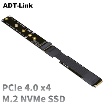 ADT-Link M. 2 NVMe SSD Удължител Удължител PCIe4.0 X4 Пълна скорост NVMe M-Ключ Поддържа M. 2 NVME, Ultra SSD SSD дискове