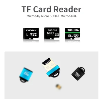 ANKNDO Mini USB Четец на карти Micro SD/TF четец на карти памет, мобилен телефон, слушалки За лаптоп Cardreader T-Flash Адаптер за четене USB
