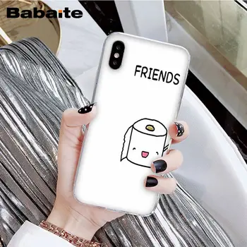 Babaite BFF-Добрите приятели Бургер и Пържени Картофки Храна Висококачествен Защитен калъф за iPhone X XS MAX 6 6 S 7 7 плюс 8 8 Плюс 5 5S XR SE 2020