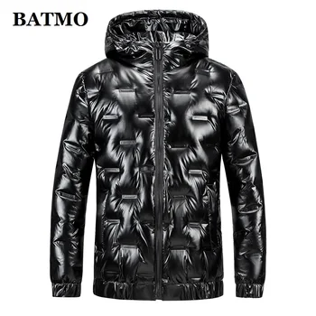 BATMO 2020 нов прием на зимните якета са с качулка на бял утином топола за мъже,топли непромокаеми паркове,утолщенное палто,YR2020