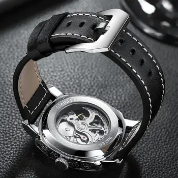 Binkada истински дузина от най-добрите марки са напълно автоматични выдалбливают механичен мъжки часовник водоустойчив светещи модерен бизнес мъжки часовник