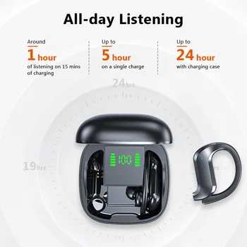 Bluetooth-съвместими слушалки Безжични Слушалки Ture с Микрофон Стерео Водоустойчив Безжични Слушалки С Шумопотискане Спортни Слушалки