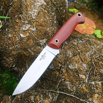 [Brother F010] Нож D2 висока твърдост 61 С пълна нож за оцеляване на открито с фиксирано острие с прав нож Ловен Спасителна Тактически инструмент EDC