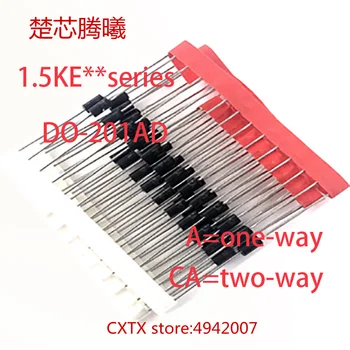 CHUXINTENGXI 1.5KE130A 1.5KE120A 1.5KE110A 1.5KE100A 1.5KE91A 1.5KE82A 1.5KE75A DO-201AD по-големи модели, като се Свържете с центъра за обслужване на клиенти