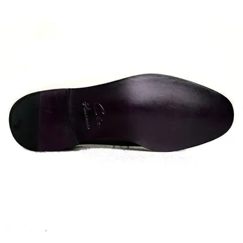 Cie през Цялата чорап Подметка от естествена кожа По поръчка Лепкава продуктът е Ръчна изработка с чисти бели кичури, Без съединителни Мъжки обувки № мокасини 159