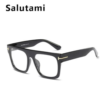 Classis Модни Квадратни очила с буквенной рамки за мъже Луксозна марка Реколта Плоски компютърни очила в рамки За жени Очила за късогледство