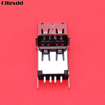 Cltgxdd 1 бр. Конектор USB 2.0 Конектор USB Тип A 4 - пинов Конектор за контакти Директни Крака на 180 градуса (H=13,0 mm)