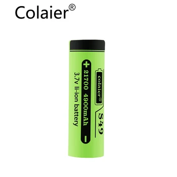 Colaier 21700 4900 mah Акумулаторна Батерия S49 3.7 В 5C разряд на батерията с Висока Мощност За Мощни Уреди