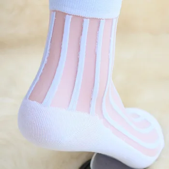 [COSPLACOOL]Харадзюку стил calcetines mujer цветни дантелени чорапи дамска мода-тънки прозрачни прохладни дишащи meias