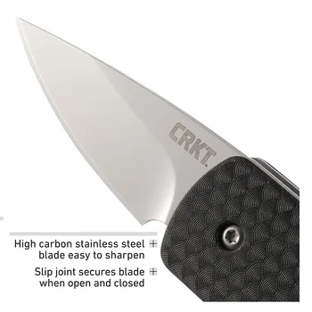 CRKT-7086 Сгъваем Нож Стъклена Найлон Дръжка 5Cr15Mov Острието Тактически Ножове за оцеляване На Открито на Лов Къмпинг EDC Мультиинструменты