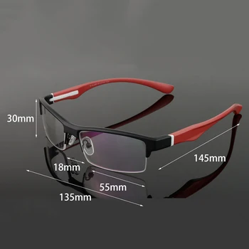 Cubojue TR90 Спортни Очила в рамки Мъжки Очила без рамки Мъжки Оптични Лещи за рецепта Късогледство Диоптрийные бели Точки