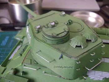 DIYMyModeI Съветски танк t34-85 modelik направи си САМ Ръчно изработени Книжен Модел КОМПЛЕКТ Ръчно изработени Играчки Пъзели Подарък реквизит за филма BG(Произход)