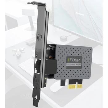 EDUP PCI-E Без С Гигабитная Жичен Мрежова карта 10/100/1000 М Адаптивно Порт RJ-45 Gigabit Ethernet МРЕЖОВ Адаптер
