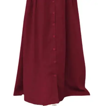 Ele-избор на M-3XL Свободно рокля Макси Плюс-Голям Размер на Подгъва Однотонное рокля с кръгло деколте и дълъг ръкав Дълга рокля за всеки ден и вечер