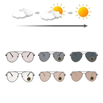 Evove Фотохромичните Стъклени Очила на Мъже, Жени Реколта Включване на Слънчеви Очила Хамелеон Кристал Против Надраскване Лещи UV400 Шофиране Сянка